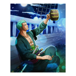 One piece, Law, Luffy en Captain Kid Perfect Poster