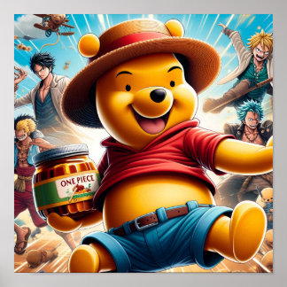 One Piece Winnie de Pooh 1 Poster