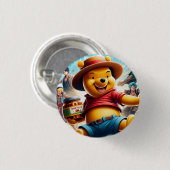 One Piece Winnie de Pooh 1 Ronde Button 3,2 Cm (Voorkant /achterkant)