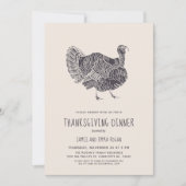 One Proud Turkey | Thanksgiving Partij Kaart (Voorkant)