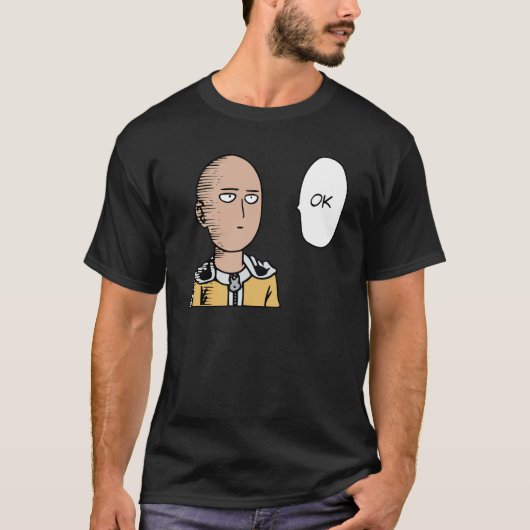 One Punch OK Man Funny Saitama T-shirt (Voorkant)