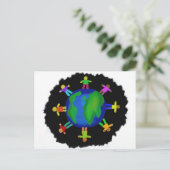 One Race - Anti-Racisme Briefkaart (Staand voorkant)