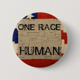 One Race Human Ronde Button 5,7 Cm