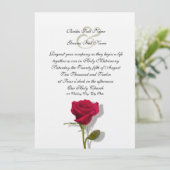 One Red Rose Kaart (Staand voorkant)