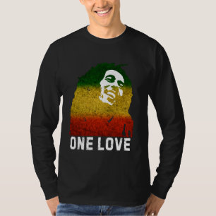 One Reggae Love Reggae Muziek Rastafarian Jamaica T-shirt