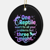 One reptile won't fix all your problems but three  keramisch ornament (Links)