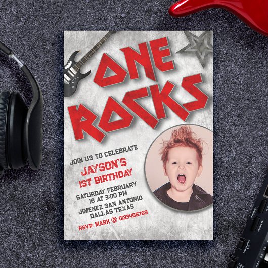 One Rocks - één jaar met foto gevierd Kaart