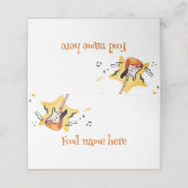 One Rocks Gitaar Place Card Verjaardagsfeest (Buitenkant ongevouwen)