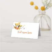 One Rocks Gitaar Place Card Verjaardagsfeest (Achterkant)