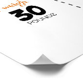 One Rocks Guitar Birthday Milestone Poster (Hoek)