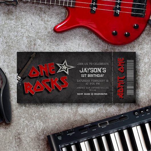 One Rocks - Jongen 1e Verjaardag Kaart