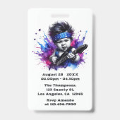 One Rocks! Rockster VIP-pas 1e verjaardag Badge (Back)