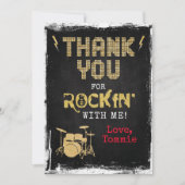 One Rockstar Carte de remerciements d'anniversaire (Devant)