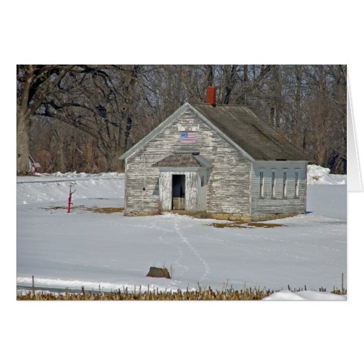 One Room School in Winter (Voorkant Horizontaal)