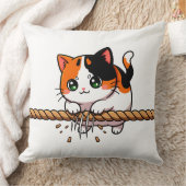 One rope. One cat. Zero regrets. Kussen (Deken)