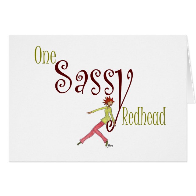 One Sassy Redhead (Voorkant Horizontaal)
