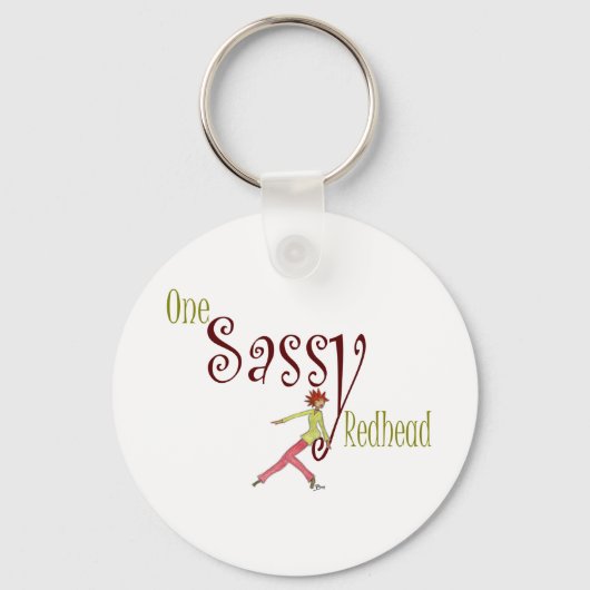 One Sassy Redhead Sleutelhanger (Voorkant)