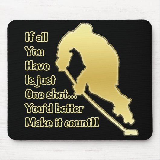 One Shot Mousepad Muismat (Voorkant)
