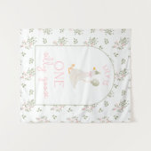 One Silly Goose Birthday Personalized Banner  Wandkleed (Voorkant (horizontaal))