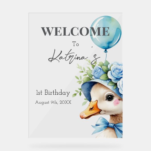 One Silly Goose Boy Birthday  (Recto)