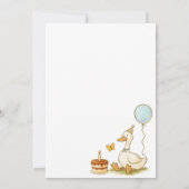 One Silly Goose Girl 1st Birthday Party Invitation (Dos)