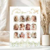 One Silly Goose Sage 1st Birthday Photo Milestone Poster