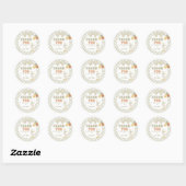 One Silly Goose Spring Birthday Ronde Sticker (Vel)