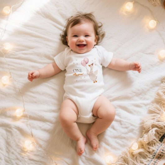 One Silly Goose Spring Party Farm First Birthday Romper