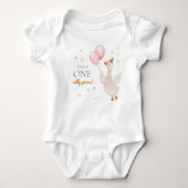 One Silly Goose Spring Party Farm First Birthday Romper (Voorkant)