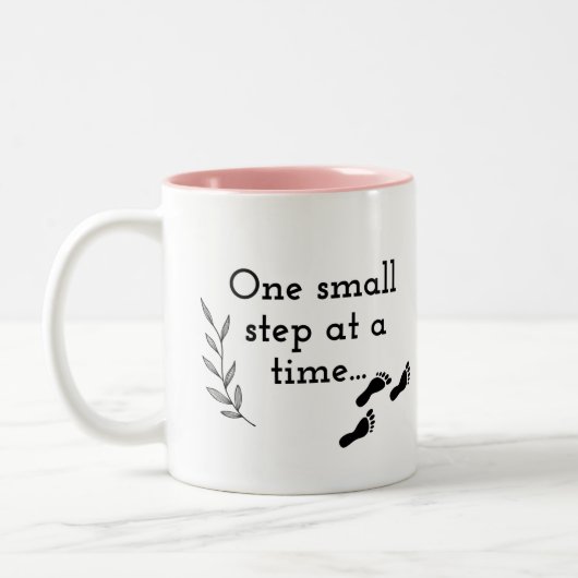 One Small Step at a Time Coffee Mug (Gauche)