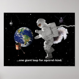 One Small Step for Squirrel Kind Poster