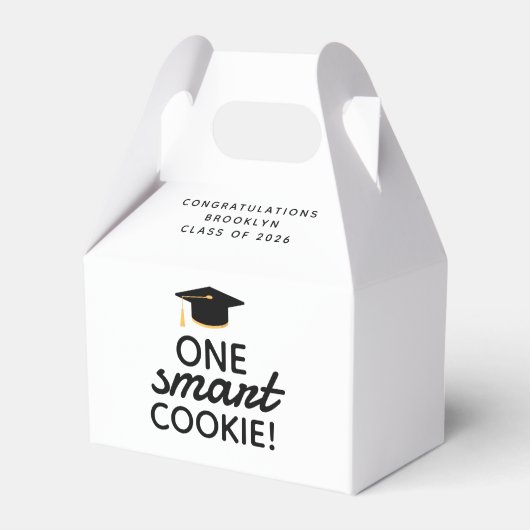 One Smart Cookie Afstuderen Bedankdoosjes (Voorkant Zijde)