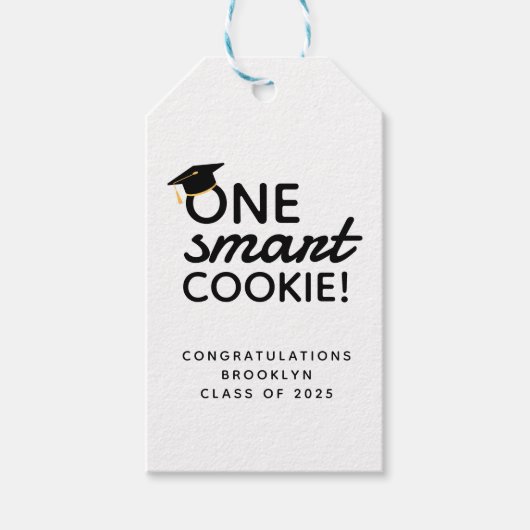 One Smart Cookie Afstuderen Cadeaulabel (Voorkant)