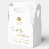 One Smart Cookie Goud Schrift Afstudeerfeest Bedankdoosjes (Geopend)