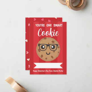 One Smart Cookie - Kids Classroom Valentine's Day Notitiekaartje