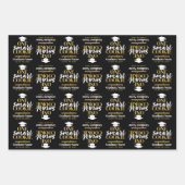 One Smart Cookie - Modern Zwart Goud Afstuderen Inpakpapier Vel (Voorkant)