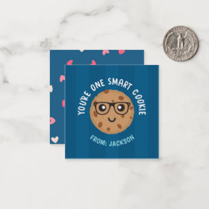 One Smart Cookie Valentijnsdag Sticker Notitiekaartje