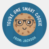One Smart Cookie Valentine's Day Sticker (Devant)