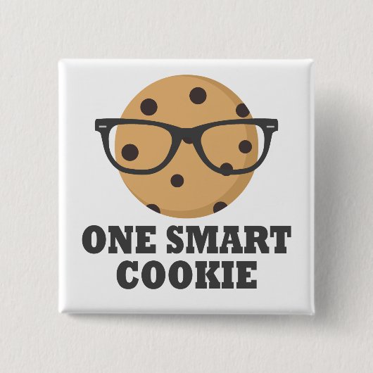 One Smart Cookie Vierkante Button 5,1 Cm (Voorkant)