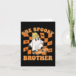 One Soky Brother Verjaardag Halloween Skateboarden Kaart