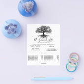 One Source | Tree of Life Design Flyer (Enkel)