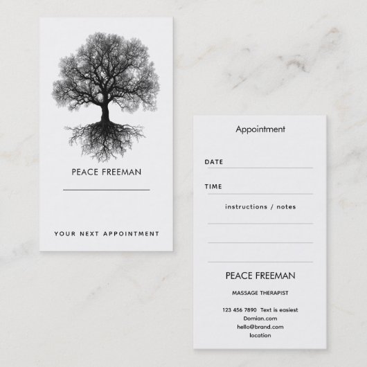 One Source | Tree of Life Design Visitekaartje (Voorkant / Achterkant)