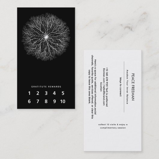 One Source | Tree of Life Design Visitekaartje (Voorkant / Achterkant)