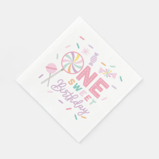 One Sweet Birthday Luncheon Napkin Servet