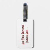 One Sweet Cherry cd ltcnm Bagagelabel (Achterkant verticaal)