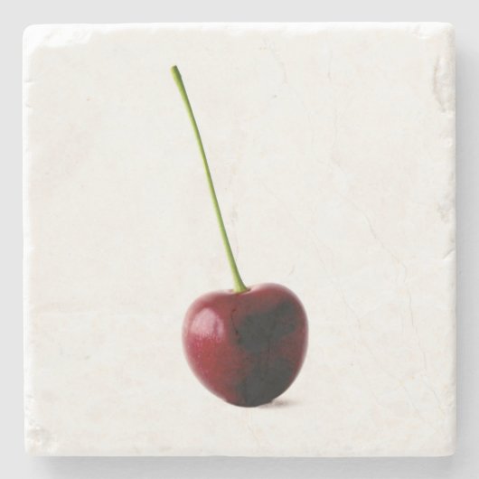 One Sweet Cherry coastera Stenen Onderzetter (Voorkant)