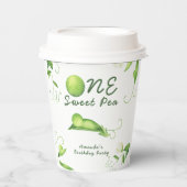 One Sweet Pea First Birthday Papieren Bekers (Voorkant)