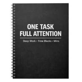 One Task Full Attention Deep Work Notitieboek