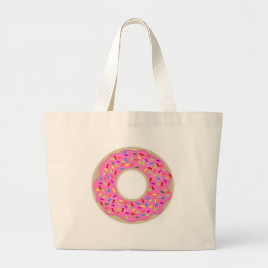 One Tasty Donut Grote Tote Bag (Voorkant)