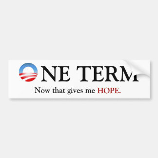 One Term Obama Bumpersticker